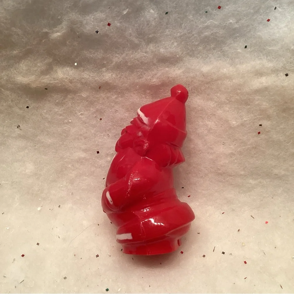 Vintage Christmas 1940s Irwin Plastic Santa Claus Ornament 3